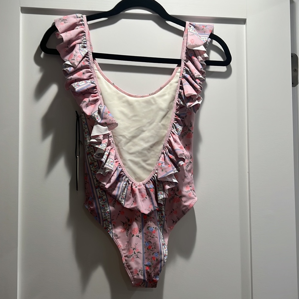 Lovers and Friends one piece swimsuit. NWT. Size XXS. Pink & floral. - Picture 5 of 5